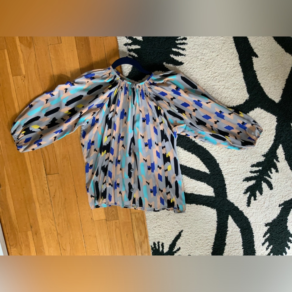 Tucker silk blouse